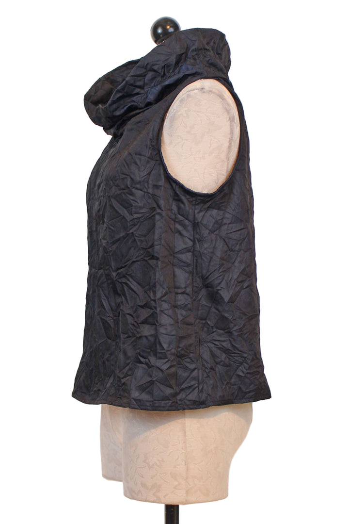 Side view of Alexia Vest by Kozan in a Crushed Dark Royal Navy&nbsp;