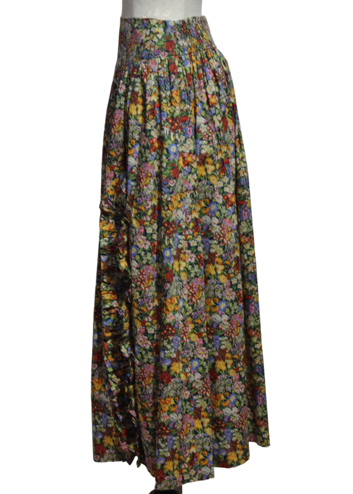 side view of Sunshine Skirt by Love the Label in the Cottage Garden Liberty Print