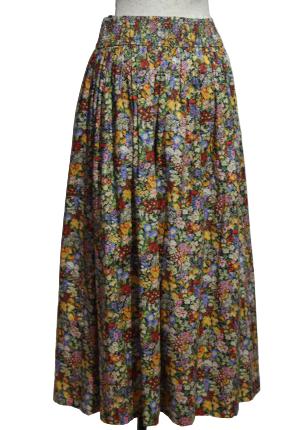 back view of Sunshine Skirt by Love the Label in the Cottage Garden Liberty Print