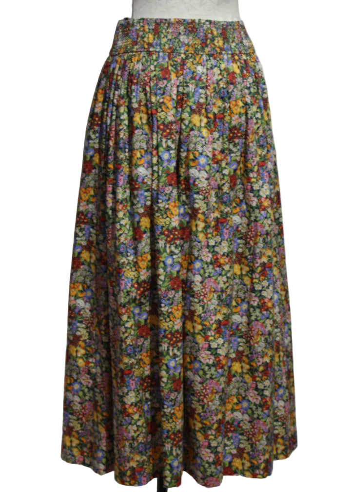back view of Sunshine Skirt by Love the Label in the Cottage Garden Liberty Print