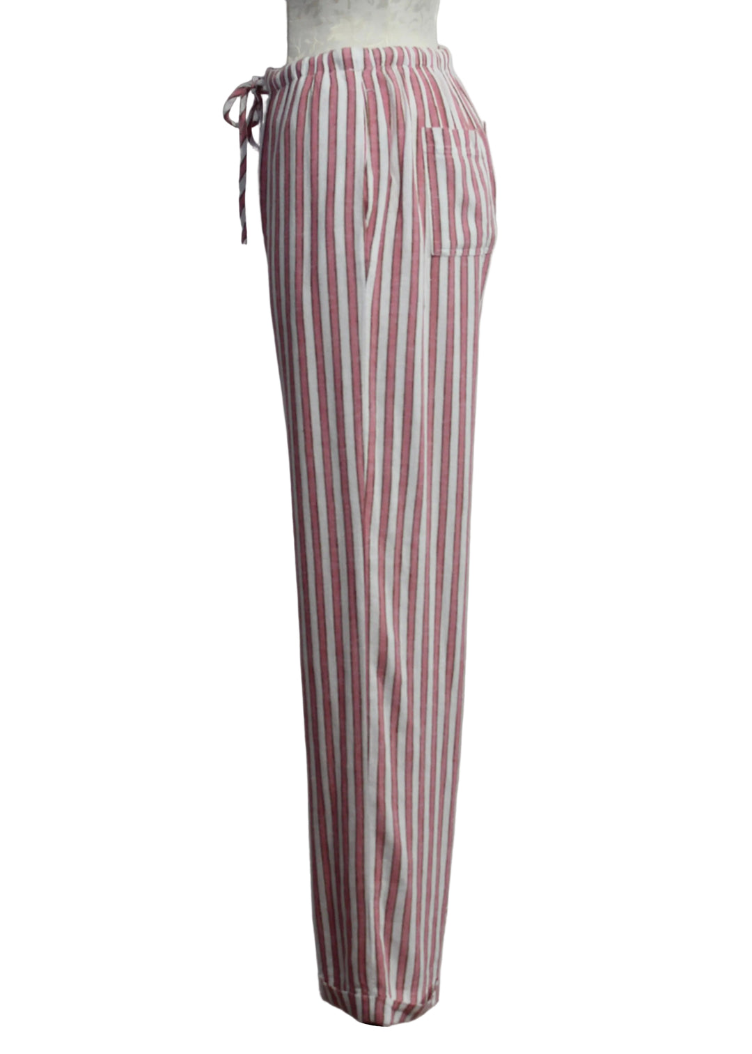 side view of The Pierre Pant by Velvet Heart in the Pink Cacti Stripe color
