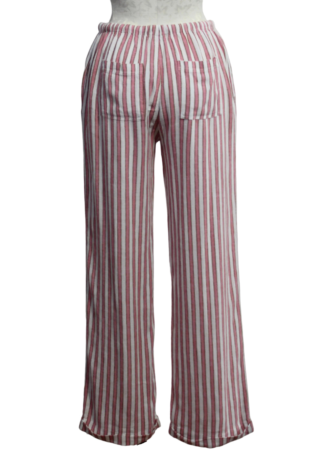 back view of The Pierre Pant by Velvet Heart in the Pink Cacti Stripe color