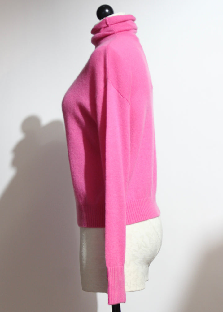 Cashmere Rosa Drop Shoulder Turtleneck-Alashan Cashmere