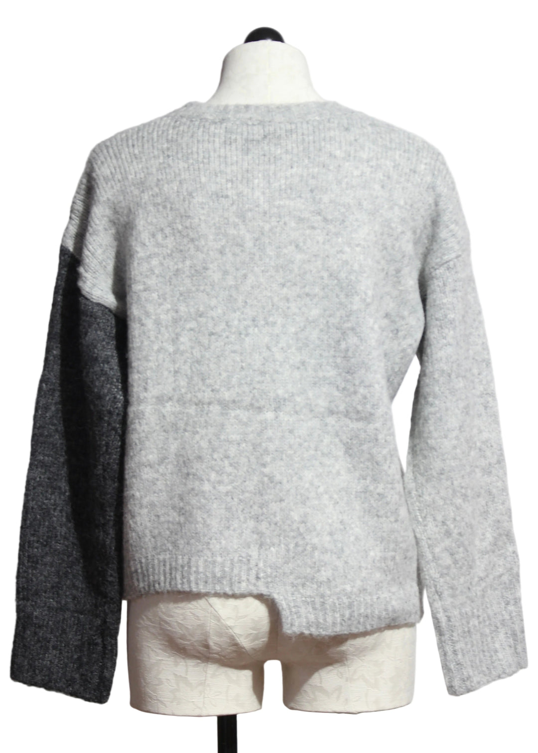 Back view of The Half and Half Cardigan by Nikky in Grey