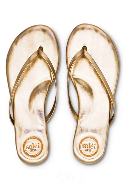 Indie Gold Classic Thin Strap Sandal by Solei Sea
