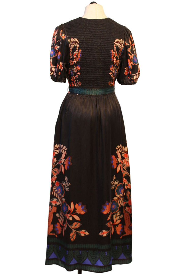 back view of Irina Dress by Caballero in the Zulu Prince Cheetah print