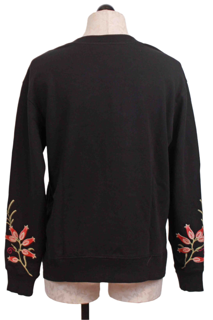 back view of Black Side Lace-up Sweatshirt by Johnny Was