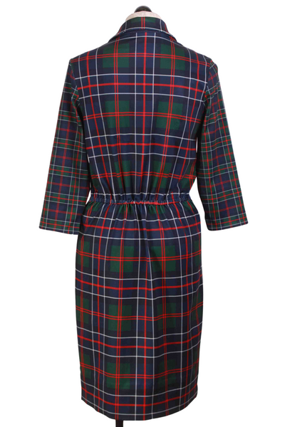 back view of Balmoral Plaid Twist and Shout Dress by Gretchen Scott