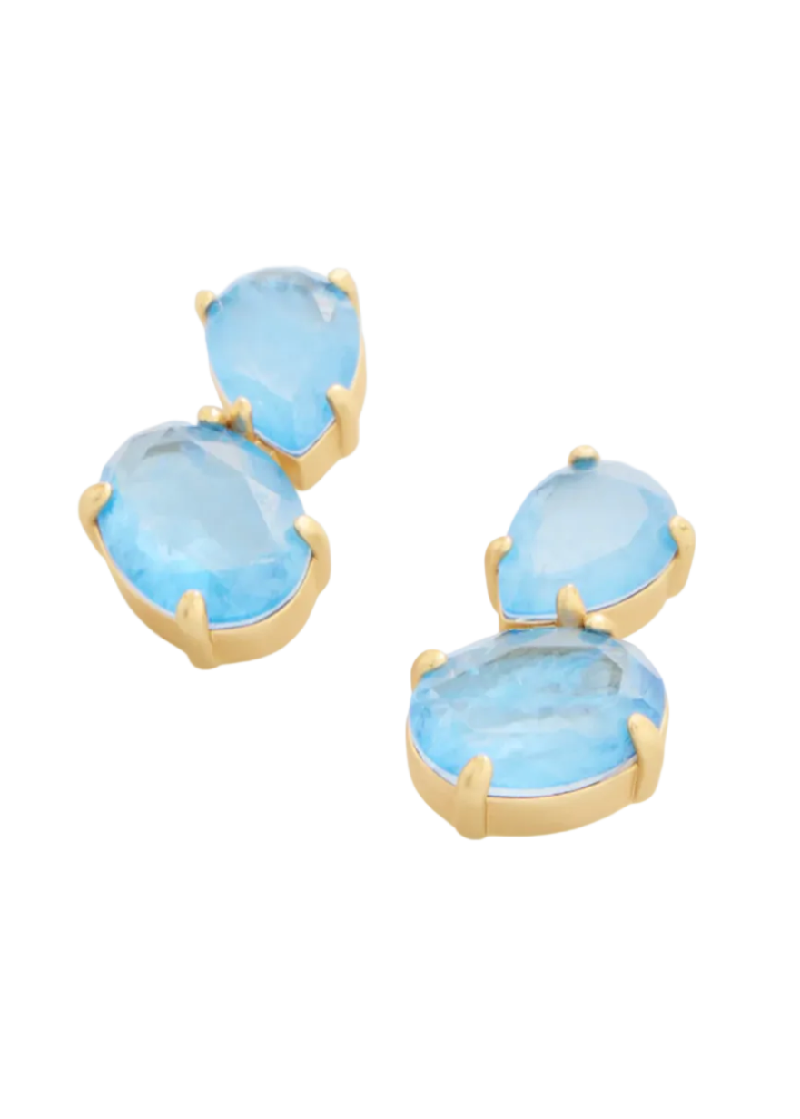 Naiad Dewdrop Stud Earrings Seafoam by Spartina 449