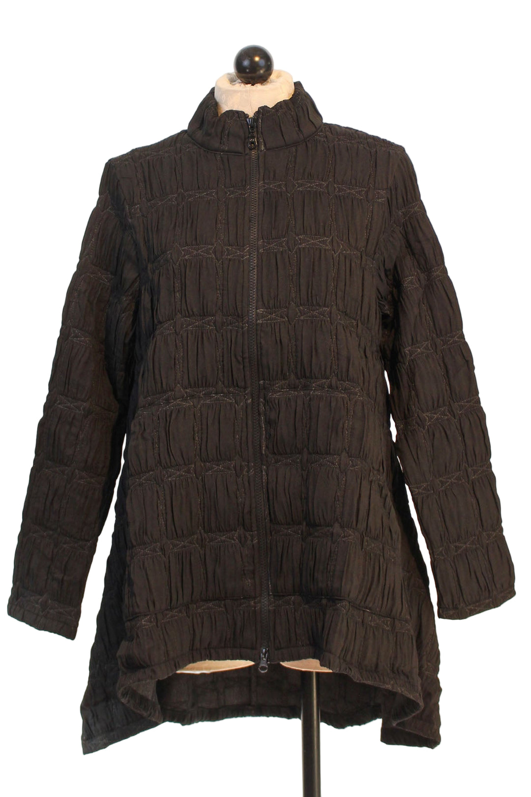 Rue colored Smocked Hi-Lo Jane Jacket by Kozan