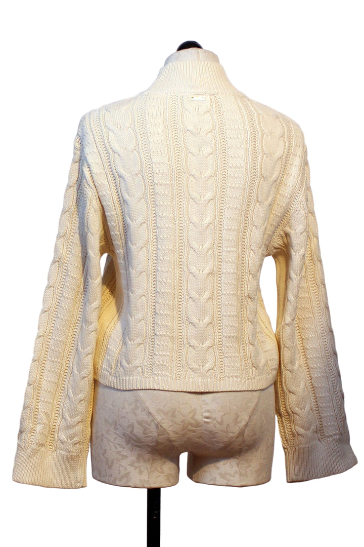 back view of Ivory colored Janie Sweater by Cleobella