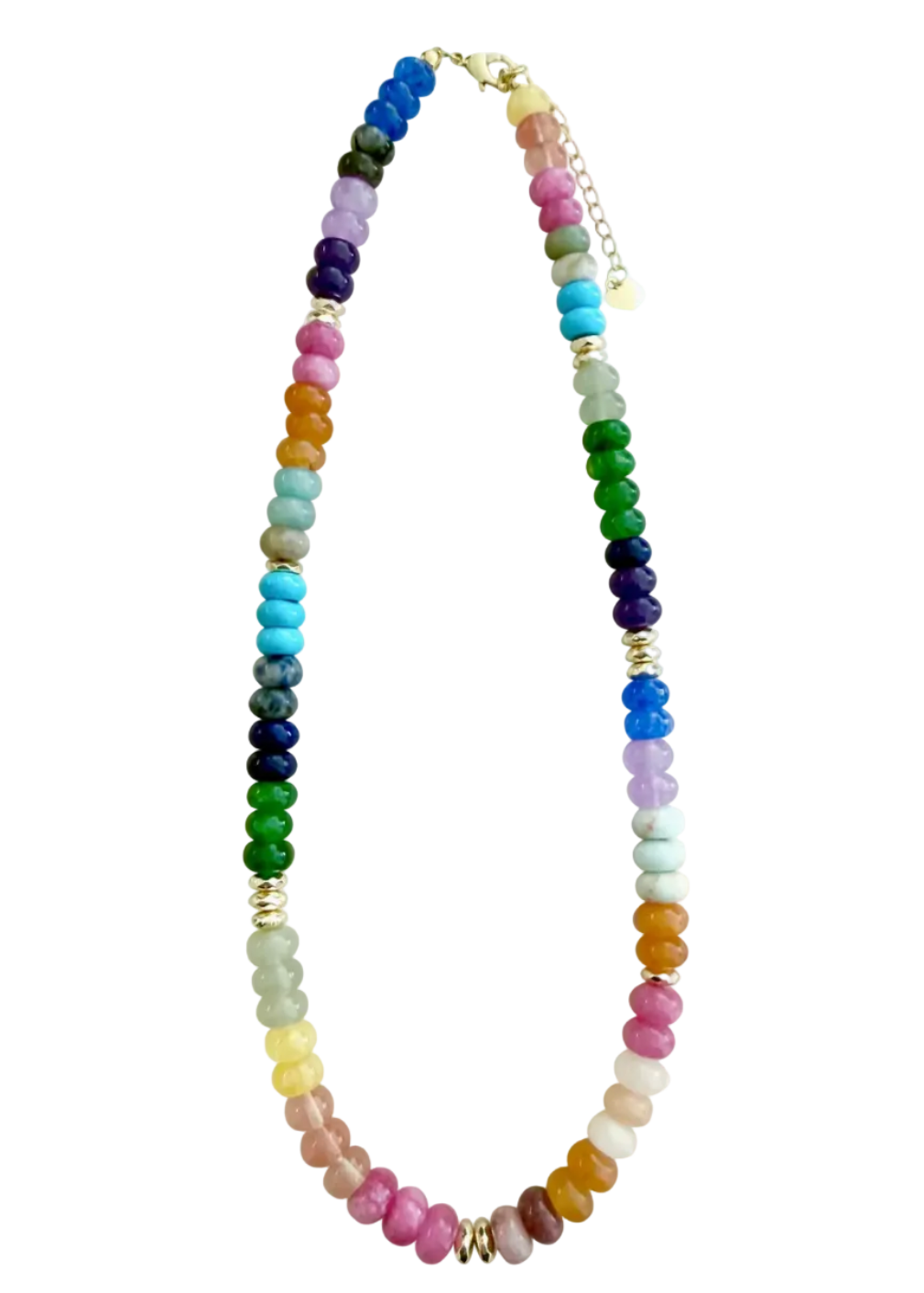 Kerry Dark Rainbow Mix Beaded Necklace by Gemelli&nbsp;