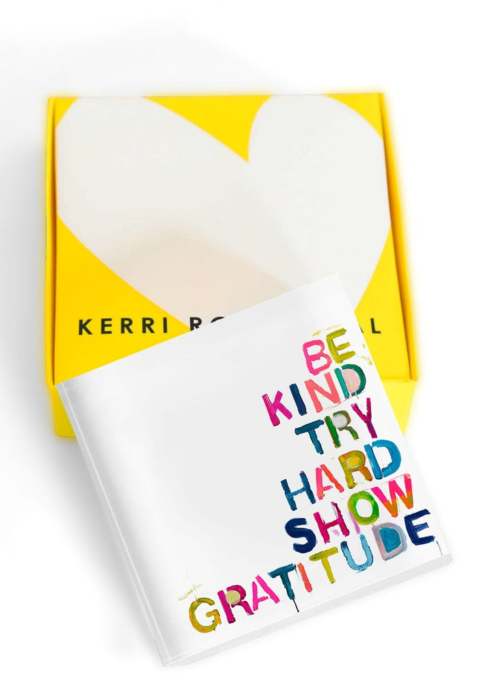 4" x 4 " House Rules Block of Love by Kerri Rosenthal