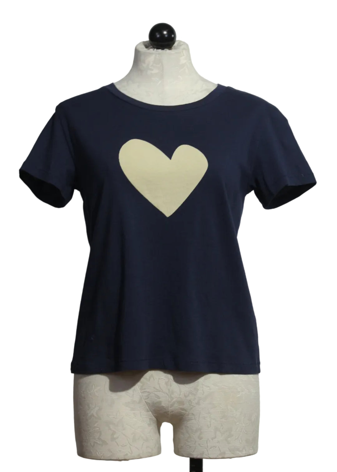 The Indigo Blue Suke Imperfect Heart Tee by Kerri Rosenthal 
