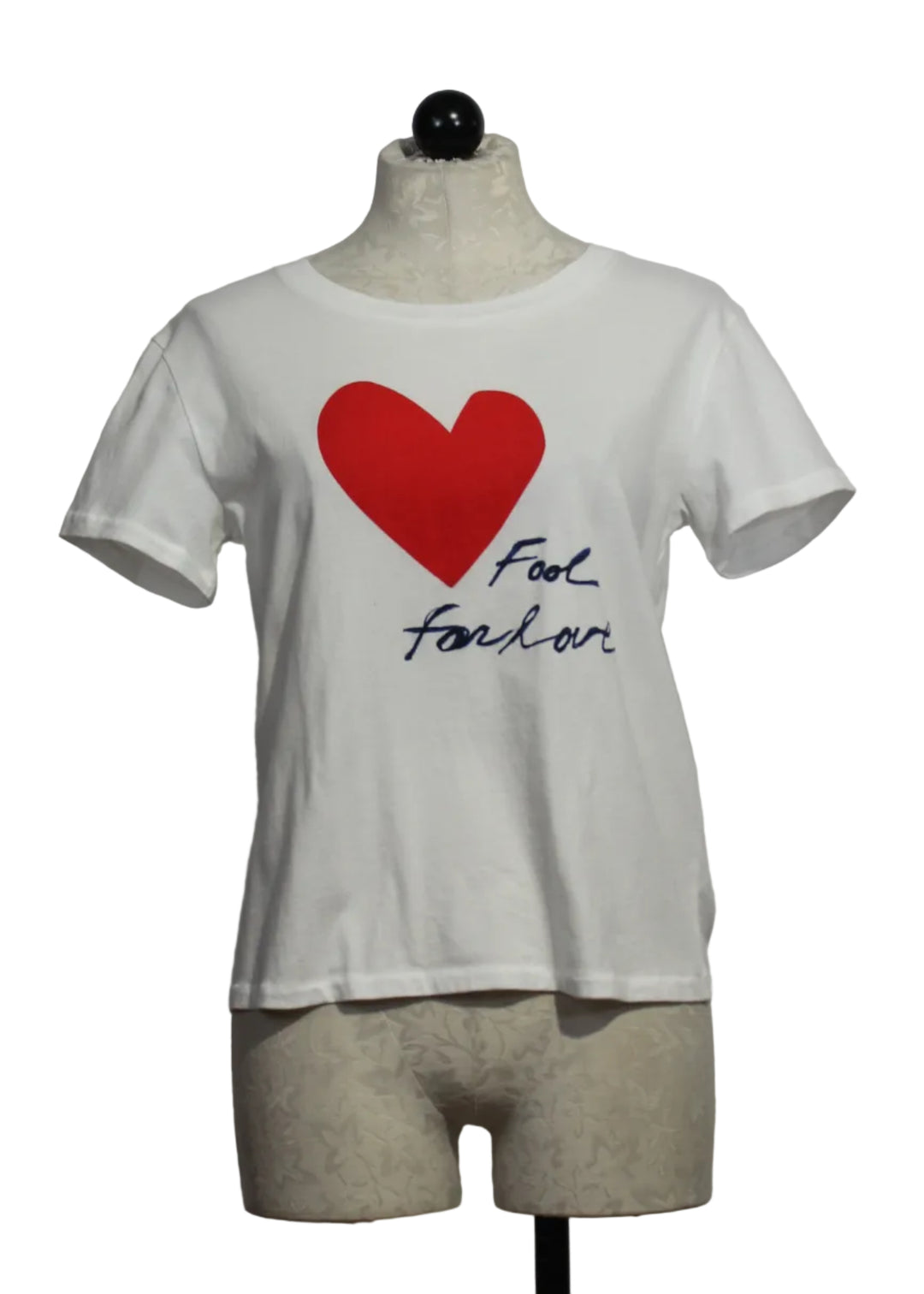 White Suke Fool for Love Tee by Kerri Rosenthal