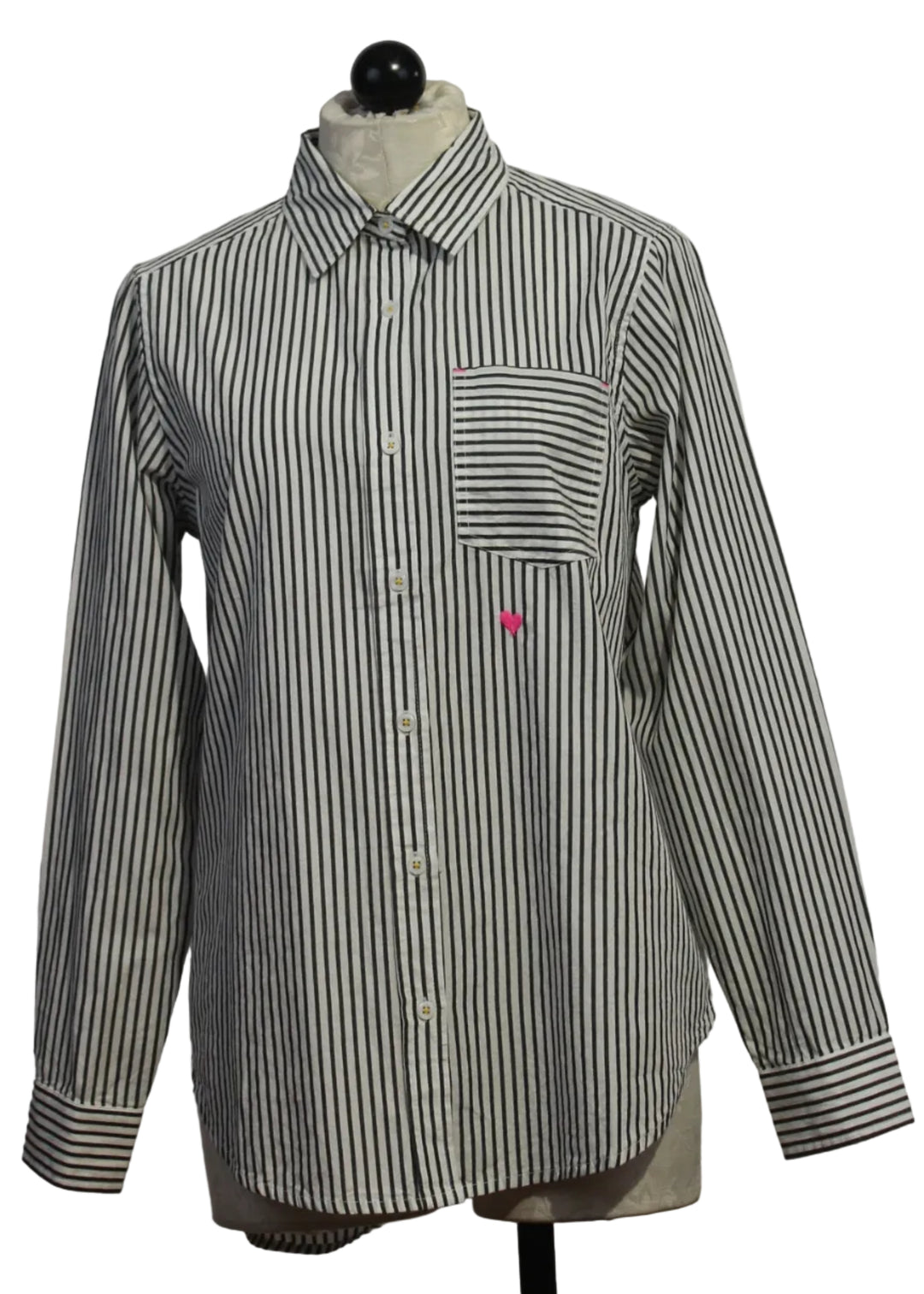Mia Black and White Striped Shirt by Kerri Rosenthal