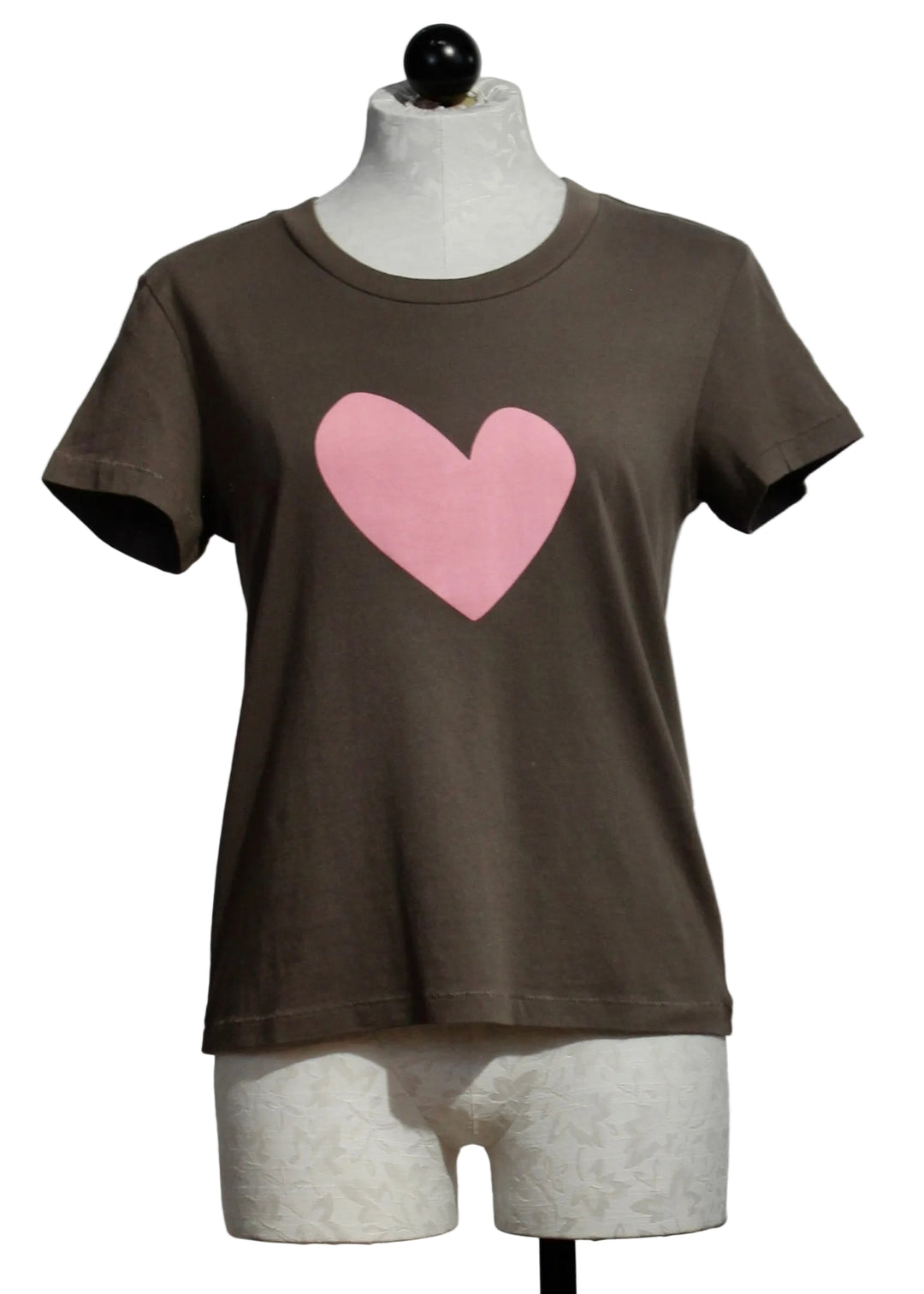 Caramel Earth Suke Imperfect Heart Tee by Kerri Rosenthal 