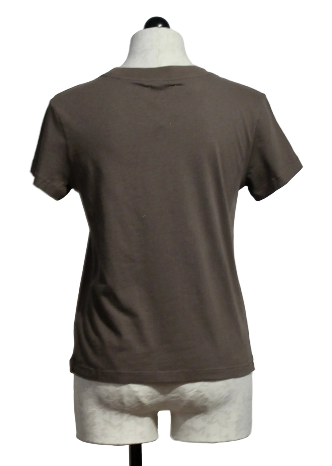 back view of Caramel Earth Suke Imperfect Heart Tee by Kerri Rosenthal 