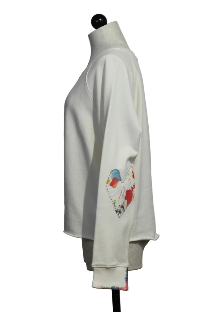 side view of the Cloud Studio Sweatshirt by Kerri Rosenthal