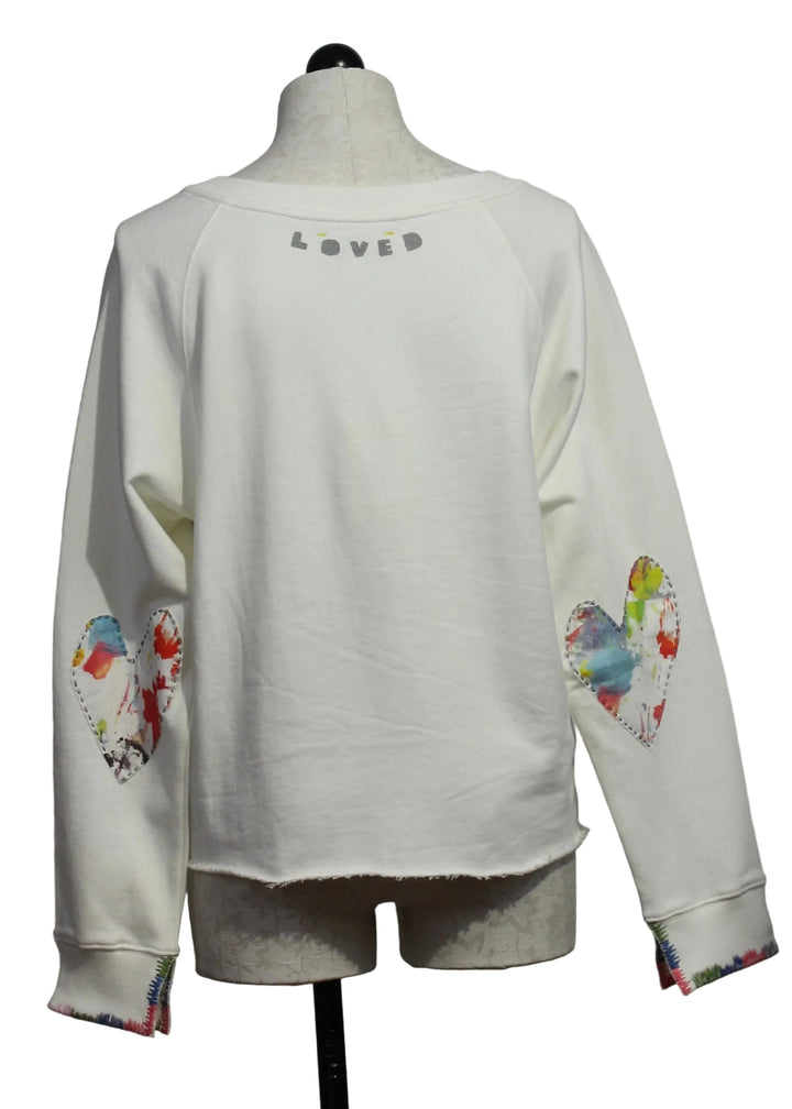 back view of the Cloud Studio Sweatshirt by Kerri Rosenthal