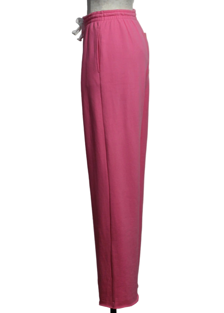 side view of Palm Pink Weekend Barb Sweatpant by Kerri Rosenthal 