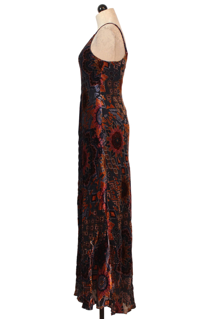 side view of Sisi Burnout Kanako Dress by Johnny Was