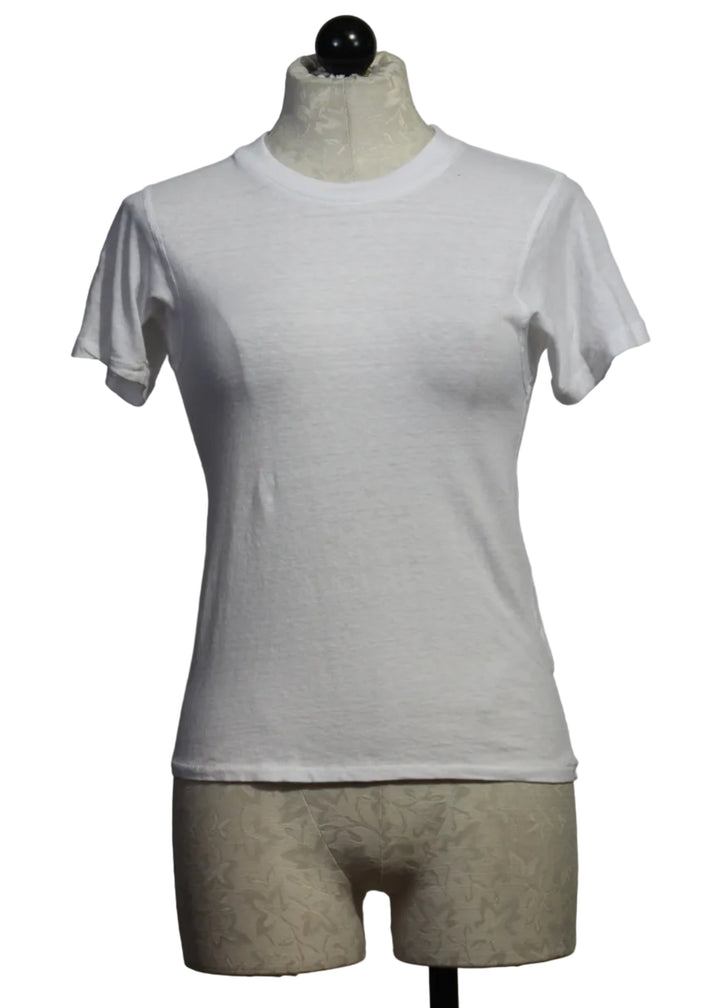 White PreShrunk Amelia Vintage SS Tee by Asher