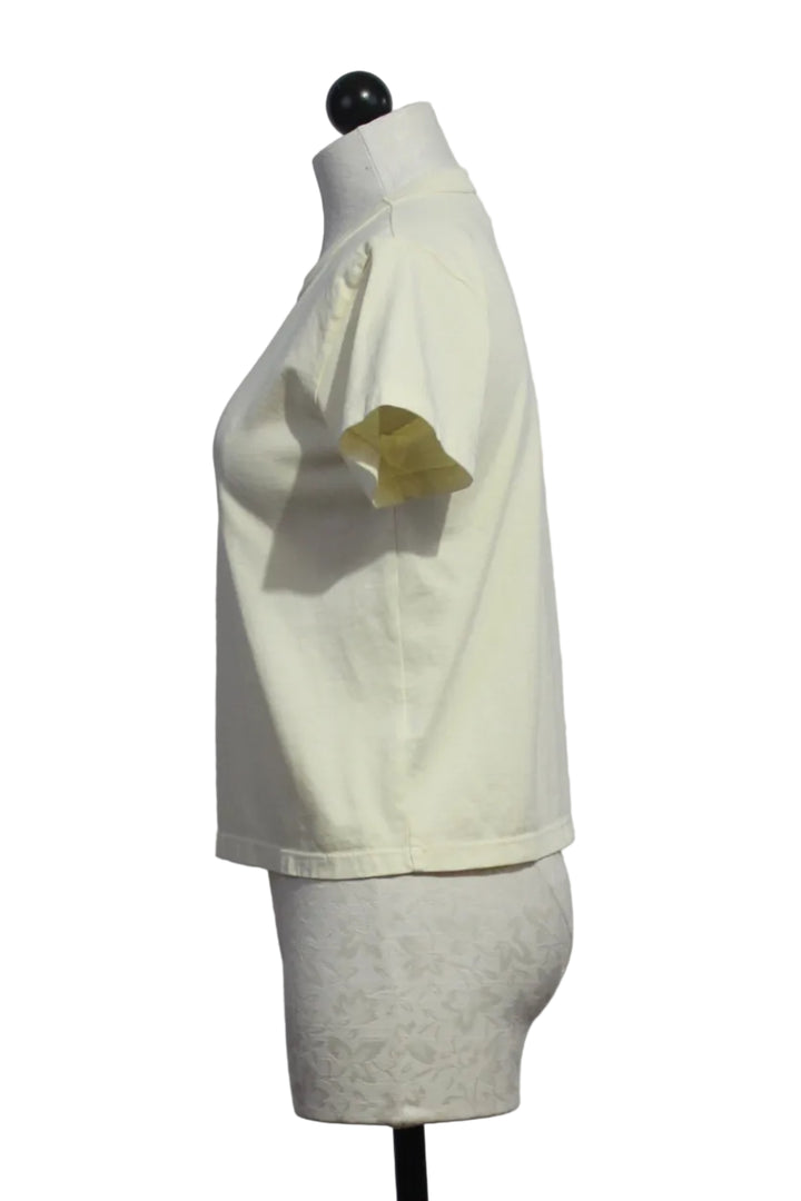 side view of Classic Short Sleeve Marielle Tee by Asher in Afterglow