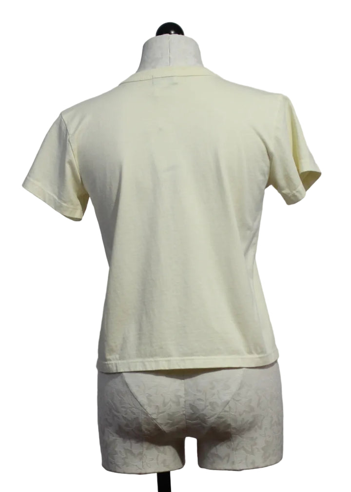 back view of Classic Short Sleeve Marielle Tee by Asher in Afterglow