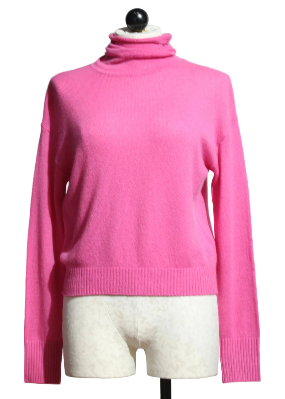 Lovestruck colored Cashmere Rosa Drop Shoulder Turtleneck by Alashan Cashmere 