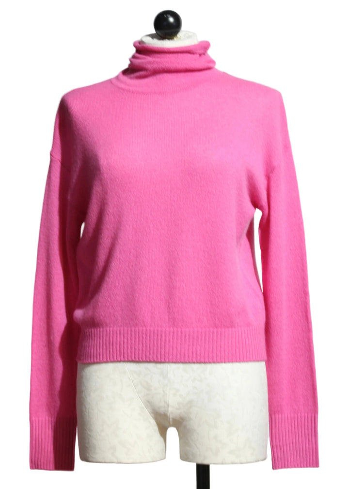Lovestruck colored Cashmere Rosa Drop Shoulder Turtleneck by Alashan Cashmere 