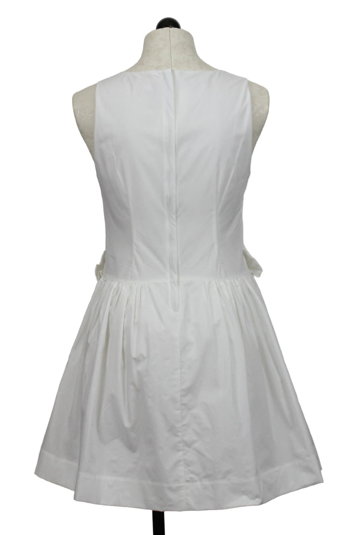 Back view of The Bright White Prim Mini Dress by Love The Label 