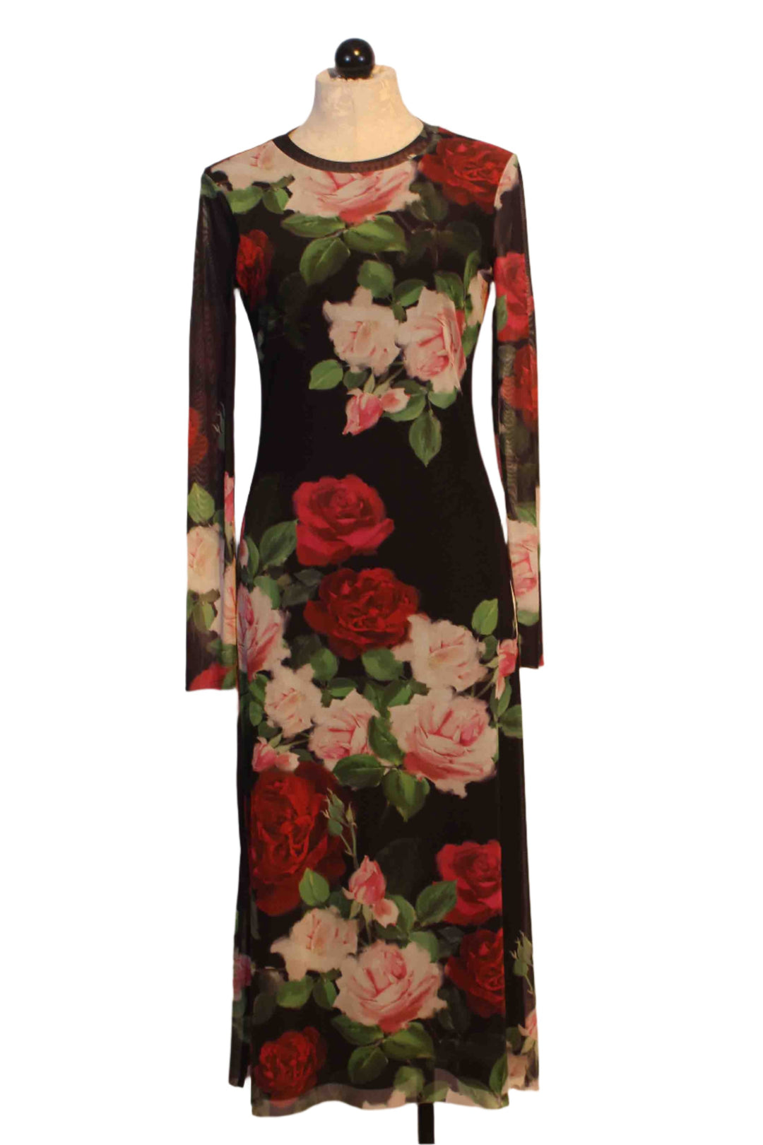 Lolia Mesh Midi Dress by Johnny Was in the Maria Rosa Floral print