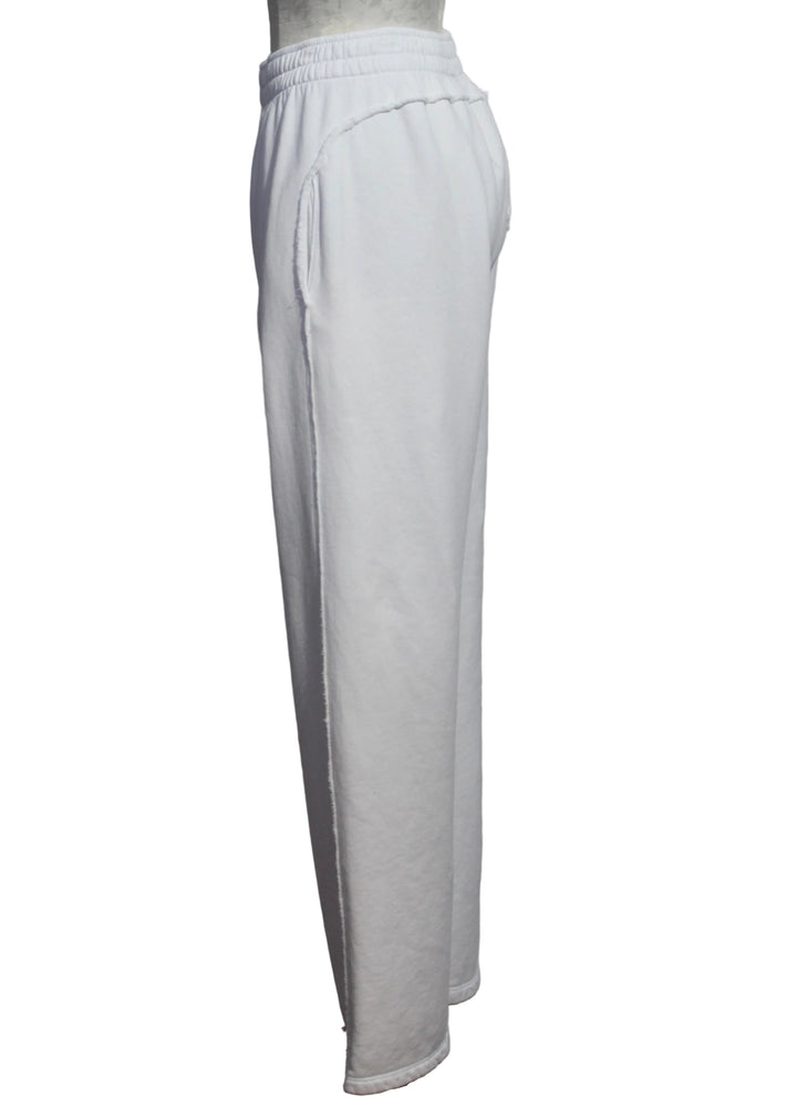side view of the White Siena Sweatpant by Asher