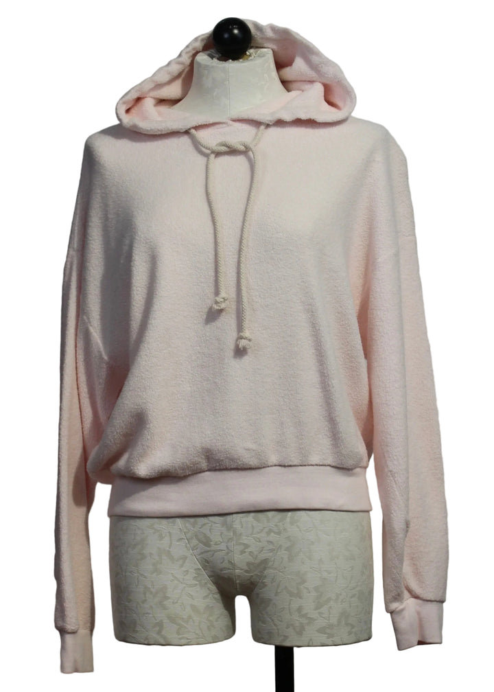 Hazel Brushed Terry Hoodie By Asher in Salsa Rosa