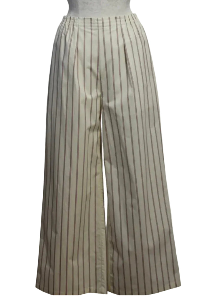 Misty Rose Striped Pull-On Clara Pant by Asher