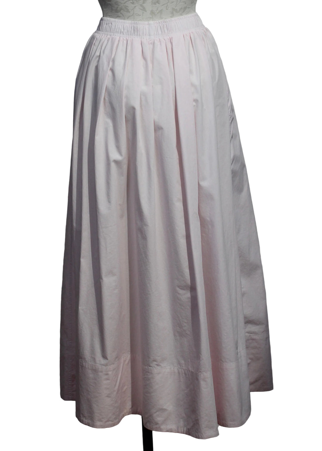 Back view of the Kate Poplin Skirt by Asher in Salsa Rosa