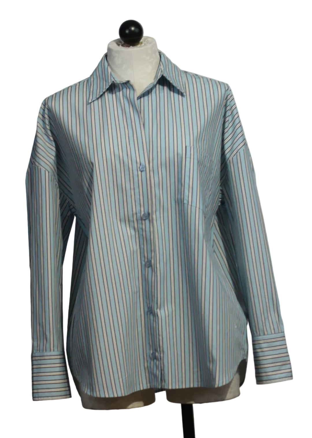 Blue Haze Button Down Karis Blouse by Aster