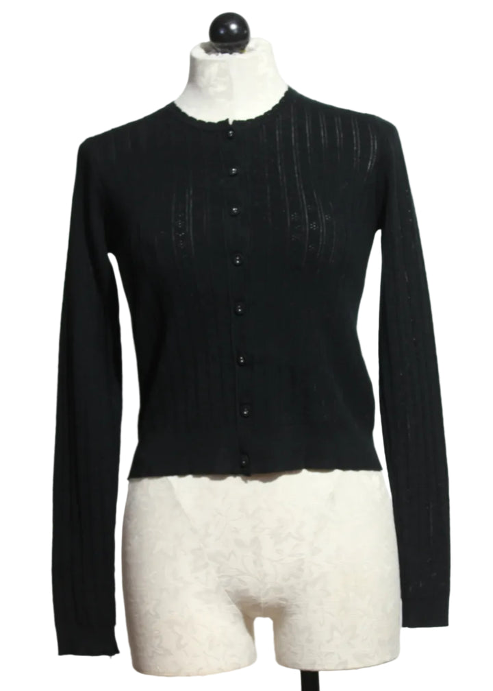 black Pipa Cardigan by Asher