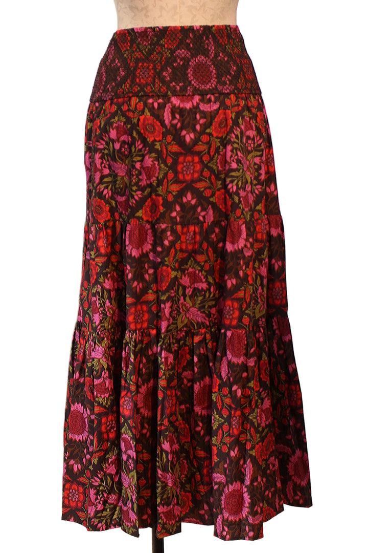 back view of The Isabelle Skirt by Love The Label in the Tabitha Floral Print