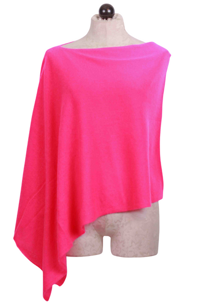 Tickled Pink Draped Cashmere Dress Topper by Alashan Cashmere