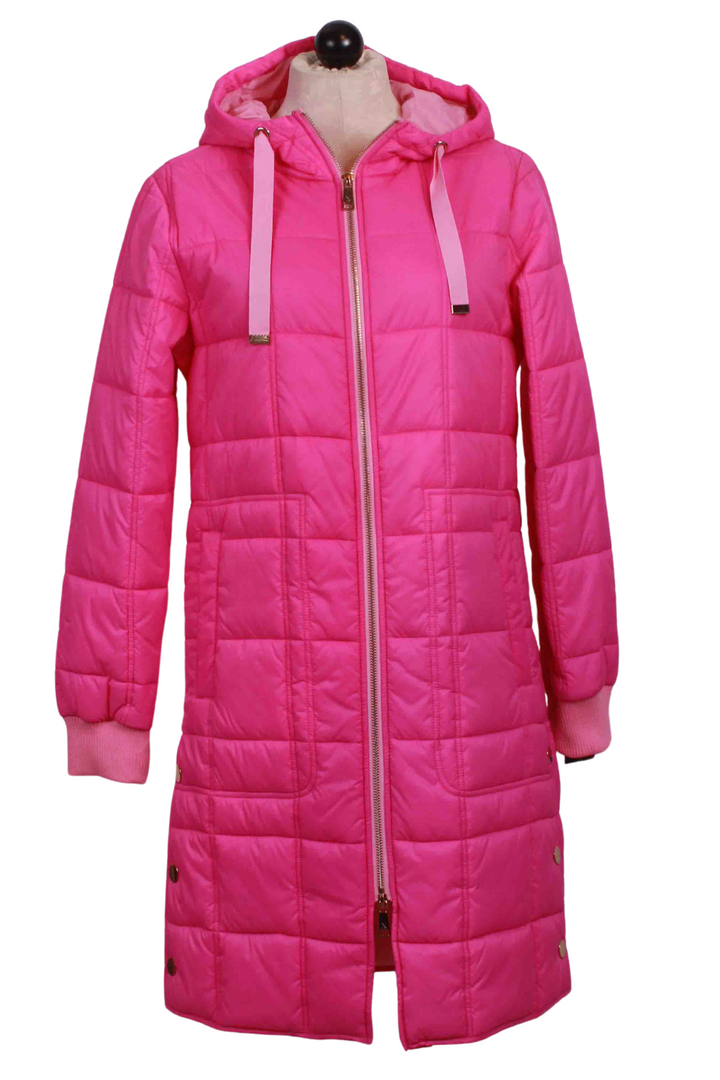 Hooded Quilted Leonardo Coat-Nikki Jones