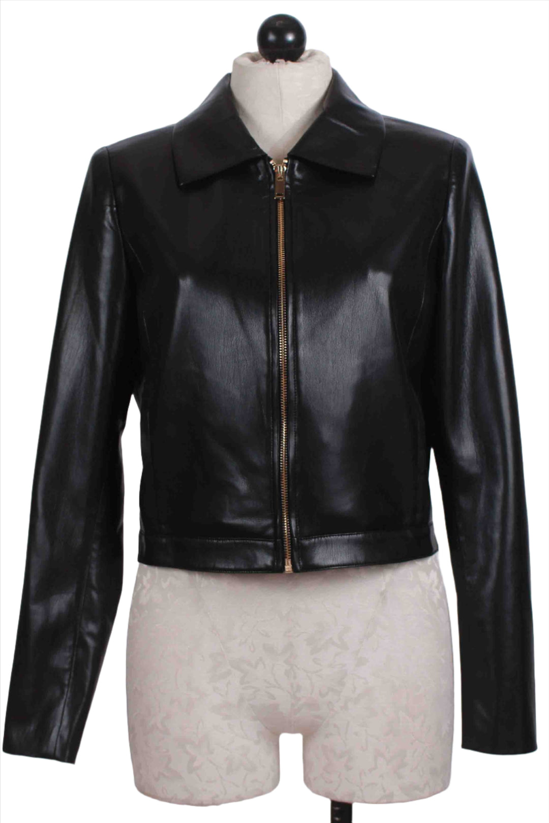 Black Lola Vegan Leather Jacket by Generation Love