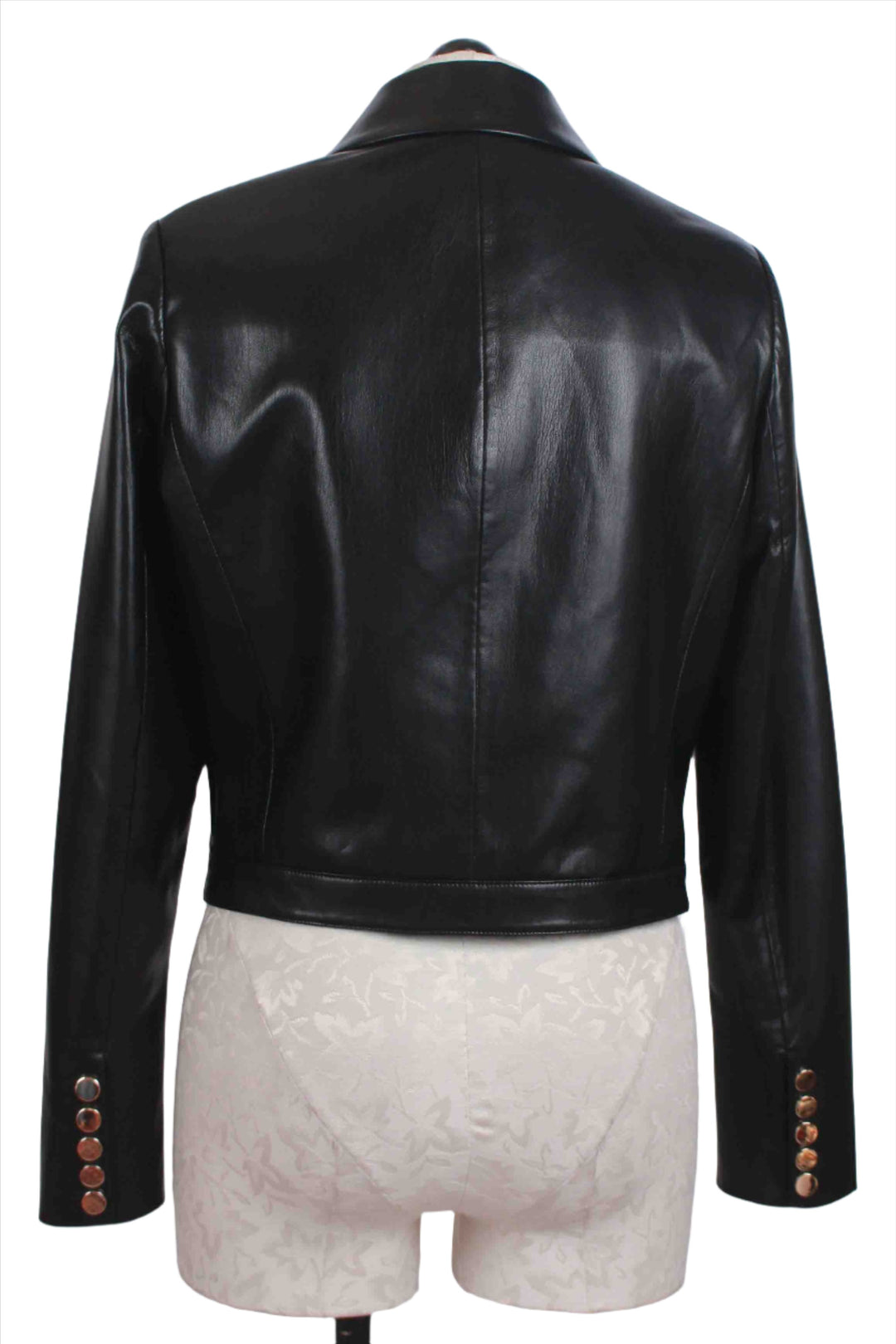 back view of Black Lola Vegan Leather Jacket by Generation Love