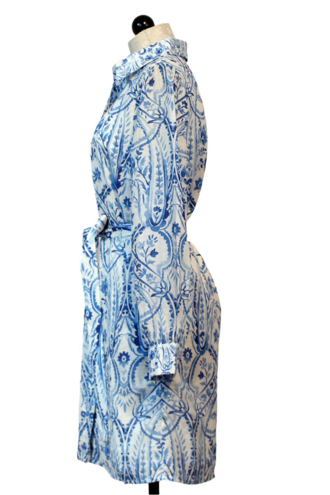 side view of Porcelain Deco Lucy Dress by Caballero