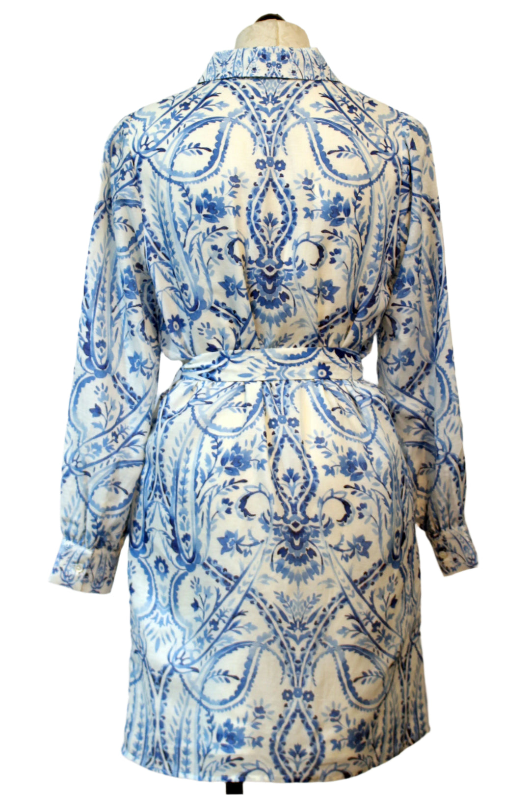 back view of Porcelain Deco Lucy Dress by Caballero