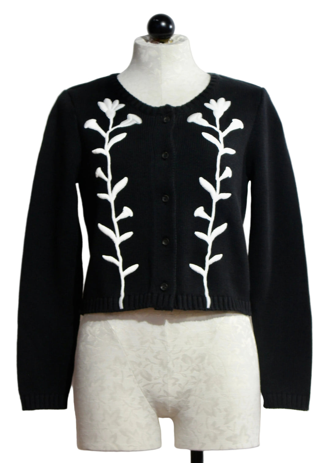 The Black and Ivory Samantha Sweater by Cleobella
