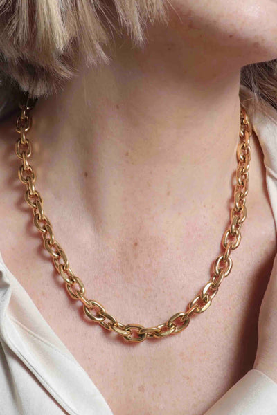 Gold Mica XL Chain by Marrin Costello on model