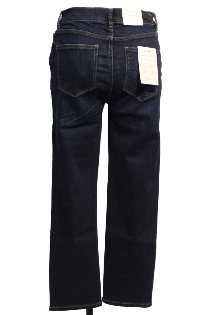 back view of The Mara Mid Rise Straight Leg Ankle Jean by DL1961 