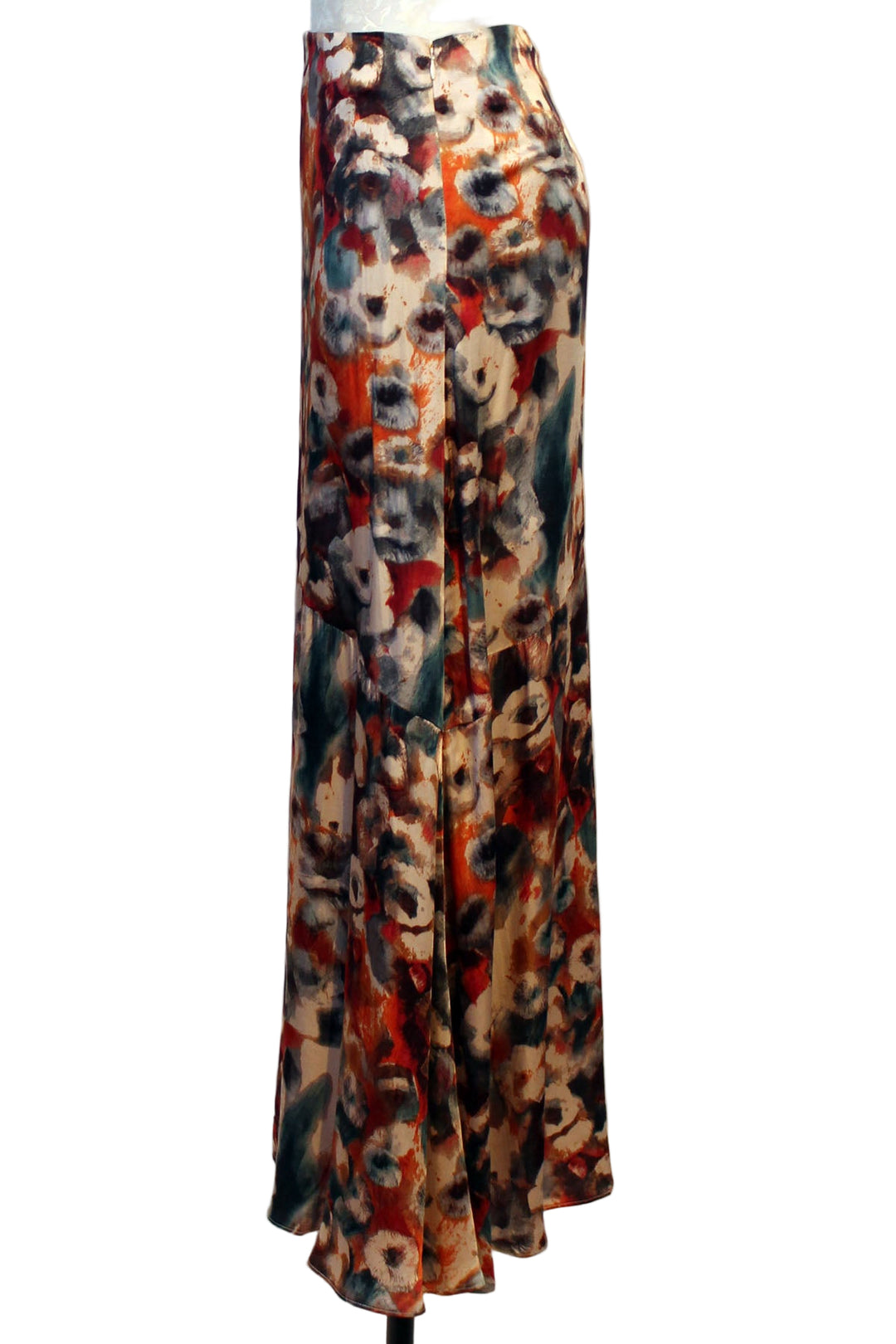side view of Maria Ankle Skirt by Cleobella in the Tamayo Print